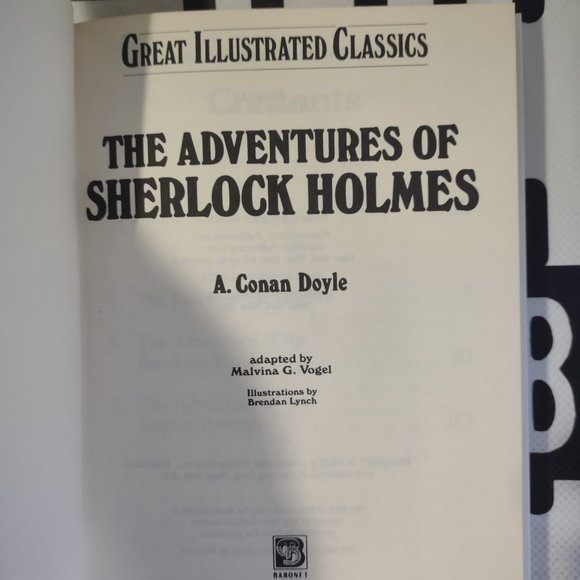 The Adventures of Sherlock Holmes (Great Illustrated Classics) by Arthur Conan D - Picture 3 of 5